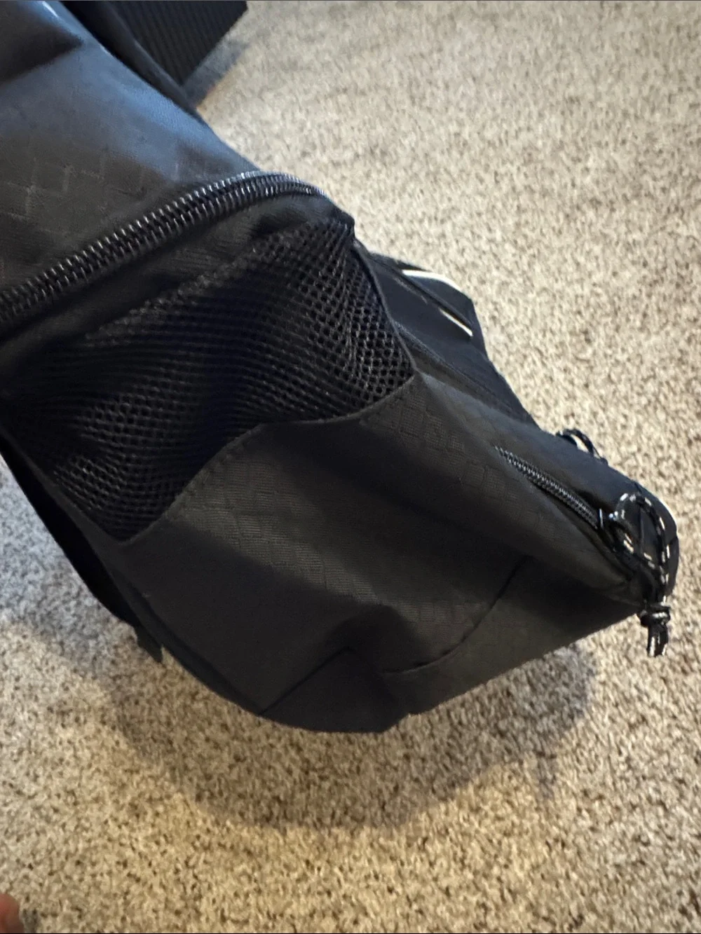 Puma Procat Black Laptop/School Backpack with White Trim and Mesh (NWT)